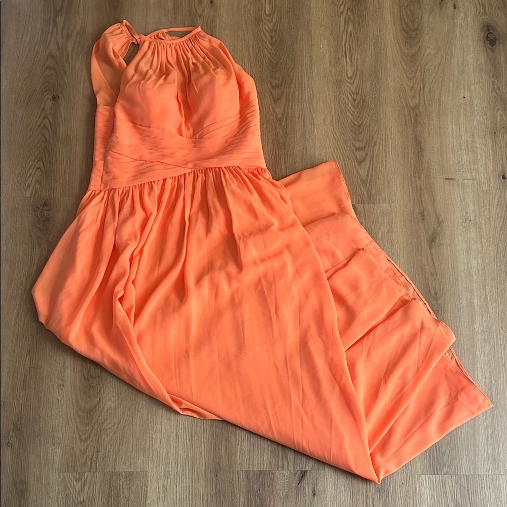 AW Bridal Vibrant Orange Dress